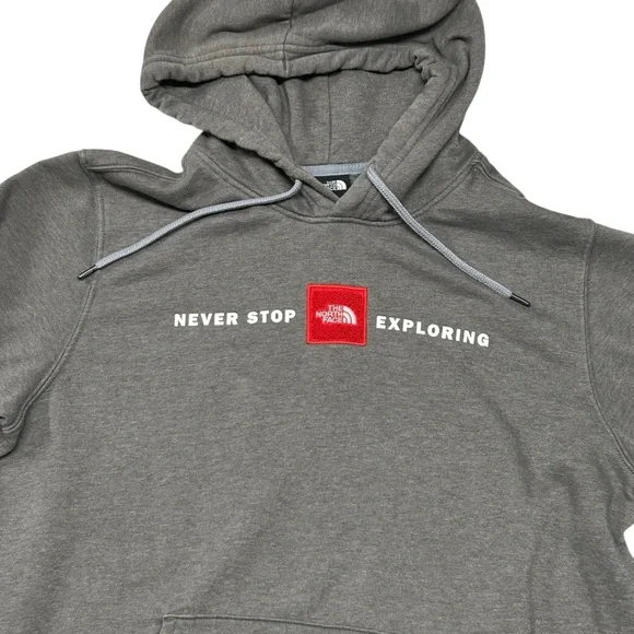 The North Face Mens Size L Hoodie Sweatshirt Hiking Outdoor Running Activewear - Picture 3 of 8